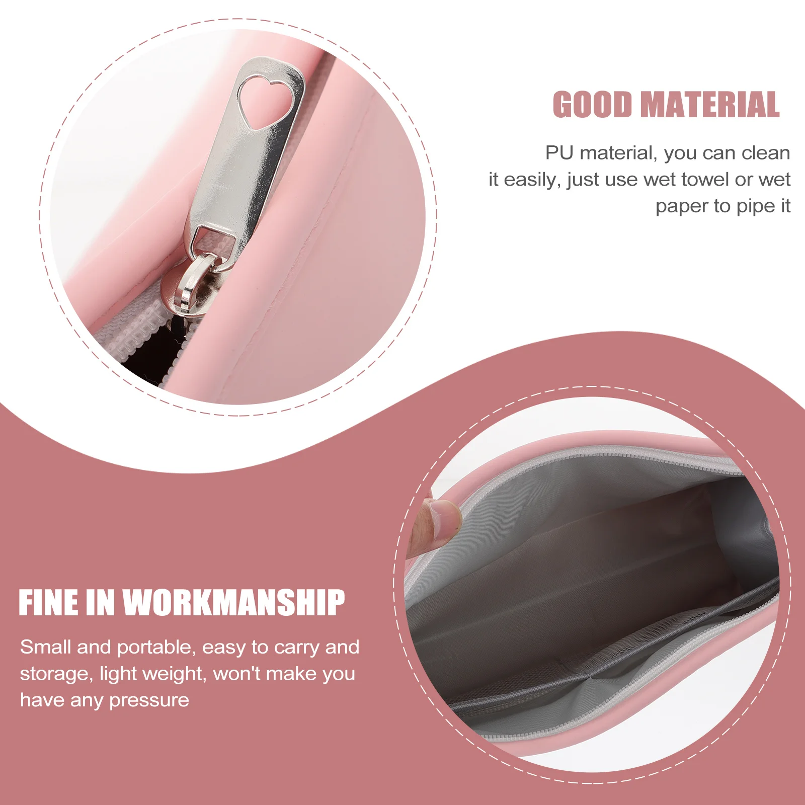 

Multifunctional Waterproof Bags PU Material Easy Clean Portable Storage Solutions Travel Daily Use Triangle Shape