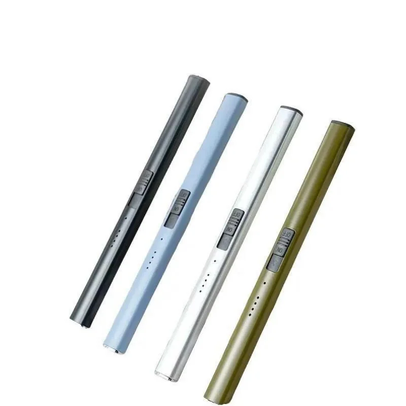 

USB перезаряжаемая ветрозащитная электрическая зажигалка с двойной дугой, металлический телескопический кухонный воспламенитель, для свечей, печей, использования на открытом воздухе для барбекю