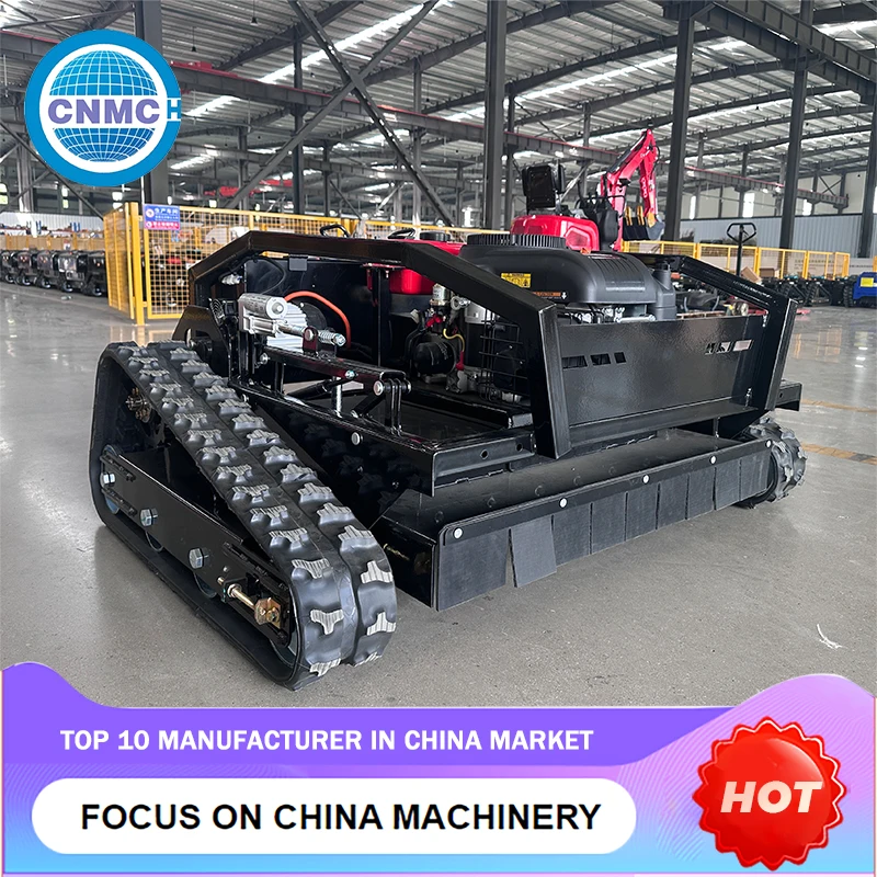 Remote Control Robotic Lawnmower - Garden Robot Lawn Mowing Efficient Diesel Engine Electric Start Chinese Customizable