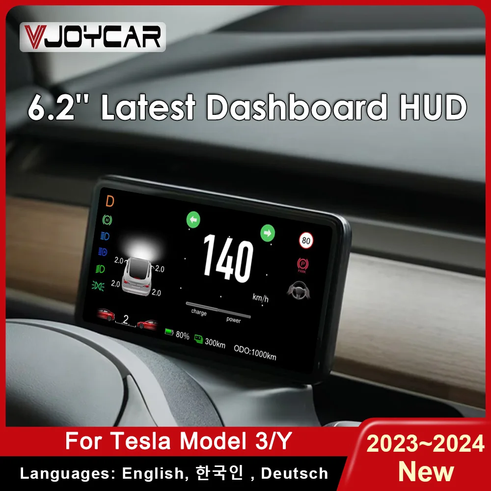 

Vjoycar 6.2'' HD LCD Meter IPS Head Up Display For Tesla Model 3 / Y Dashboard Cluster HUD Speedometer For TESLA Car Accessiores