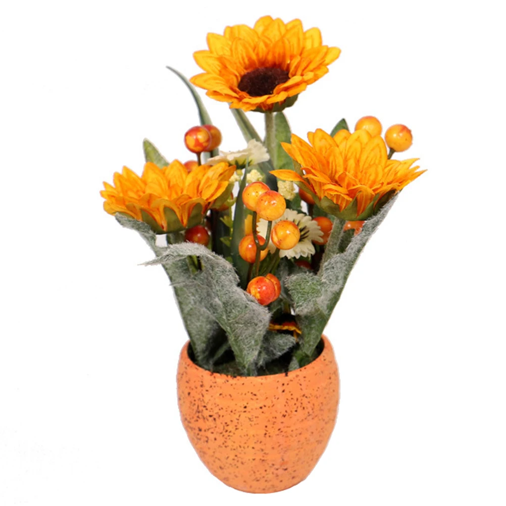 

Artificial Craft Decorations Fall Festival Bonsai Table Decorations Thanksgiving Table Decor Craft Home Decoration Orange