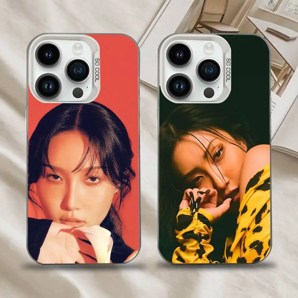 

M-MAMAMOO Singer H-Hwa S-Sa Phone Case For iPhone 16,15,14,13,12,11,Mini,Pro,SE,MAX White Matte Shockproof Cover