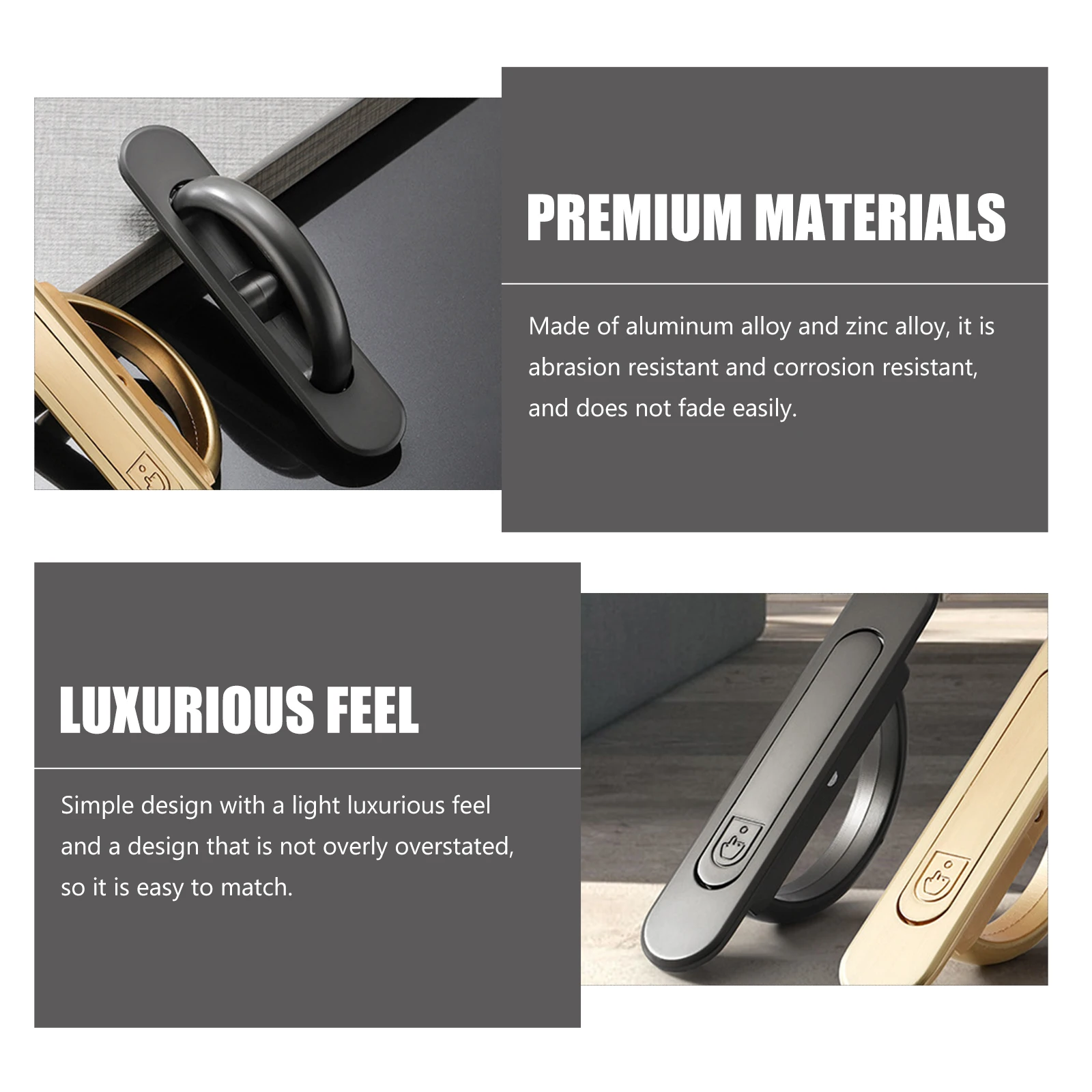 

Aluminum Zinc Recessed Door Pull H les for Cabinets Drawers H les For Cabinets Furniture Concealed Hardware