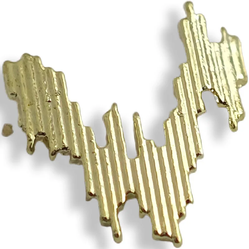 20 個ヴィンテージネイルアートチャーム 3 色ハートレトロ合金ネイルデザインチャーム大宝石石ネイル用品