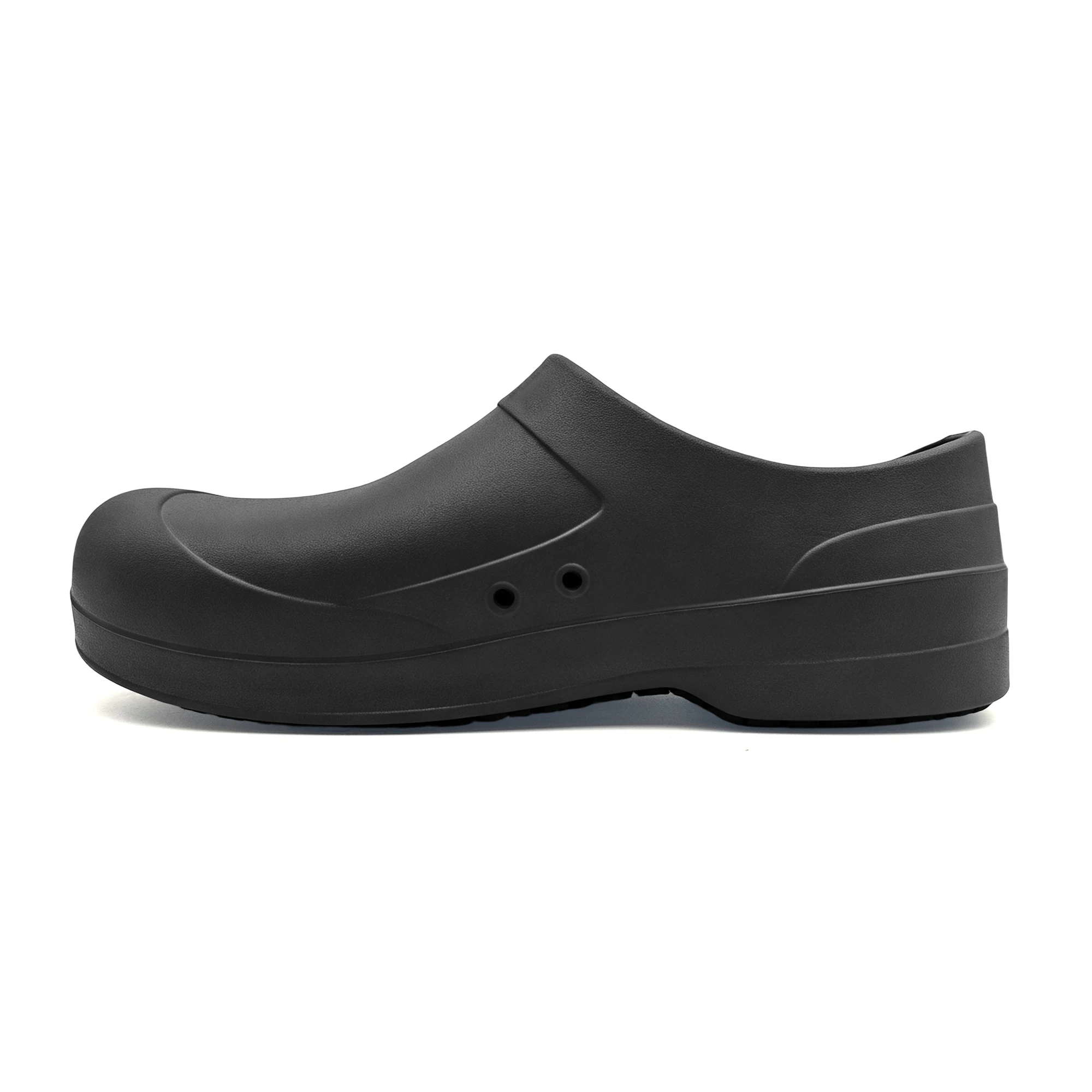 Unisex Chef Clogs, Kitchen Nurse Garden Work Shoes for Men Women, 4cm Heel, Waterproof Oil-Resistant EVA, Non-Slip Rubber Sole view 3