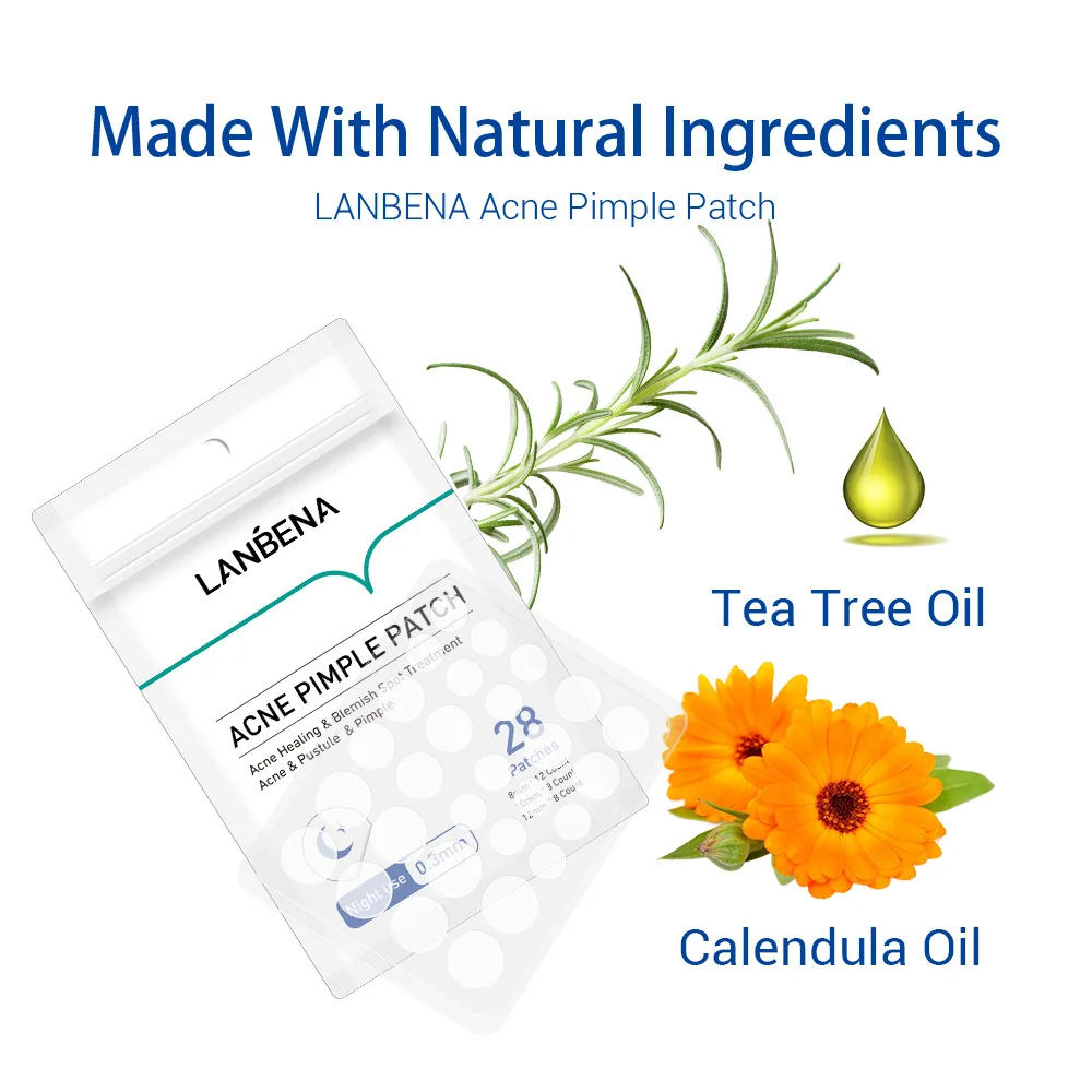 LANBENA-Invisible Acne Pimple Patch, Pimple Blemish Remoção Adesivos, Máscara De Tratamento De Acne, Uso Diário E Noite, Ferramenta De Cuidados Com A Pele