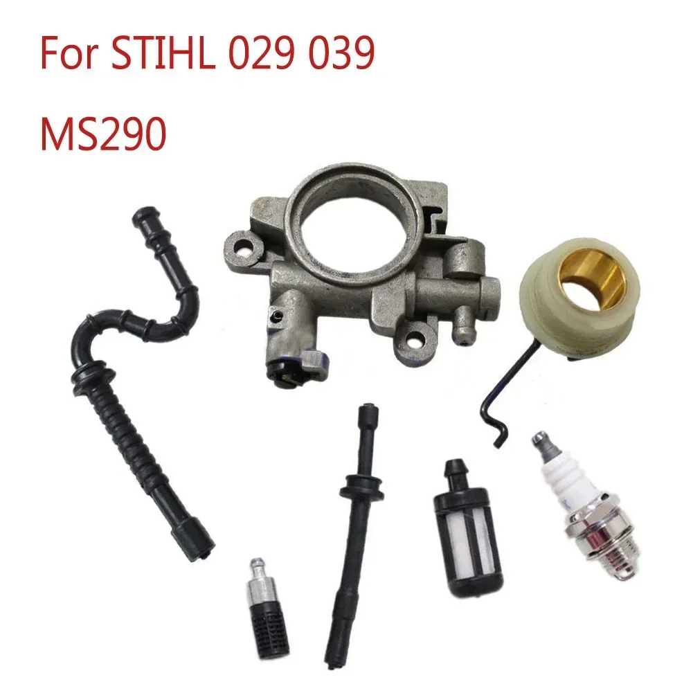 Oil Pump Oiler + Worm Gear Spring For STIHL 029 039 MS290 MS310 MS390 Chainsaw Replacement New Worm Gear Oil Pump Replacement