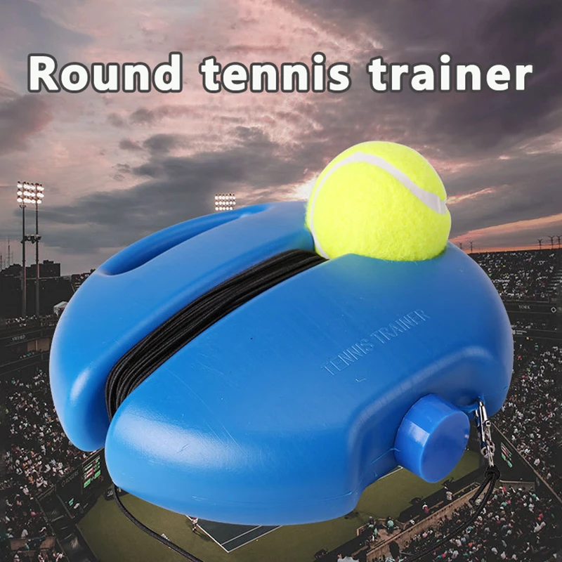 Herramienta primaria de entrenamiento, pelota de rebote para autoestudio, Base de entrenamiento de tenis para un solo jugador, entrenador de tenis con cuerda