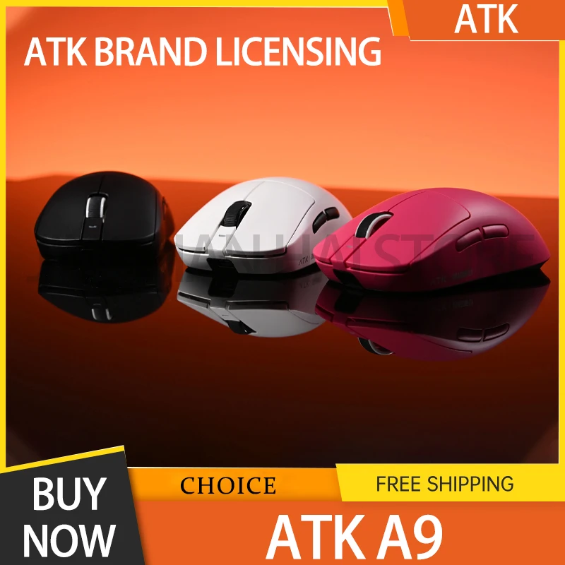 

Atk A9 Plus Wireless Gaming Mouse A9/A9 Se/A9 Plus/A9 Pro Tri Mode 8k 53g Lightweight E-Sports Gaming Mouse Pc Accessory Instoc