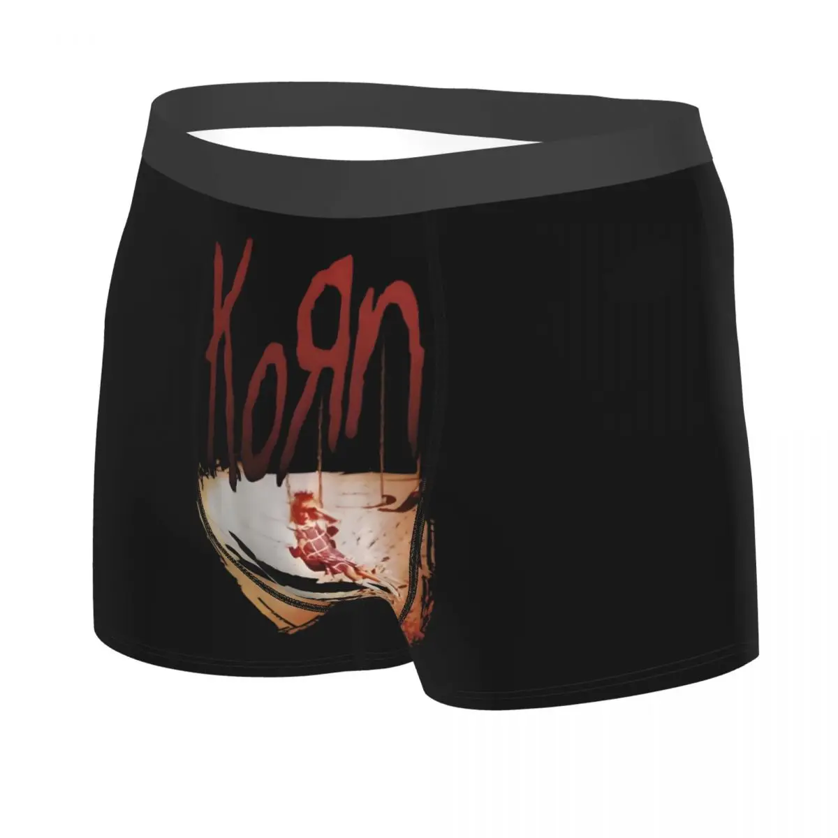 Custom Korns Heavy Metal Music Hard Rock Roll Boxers Shorts Men's Band Briefs Underwear Fashion Underpants