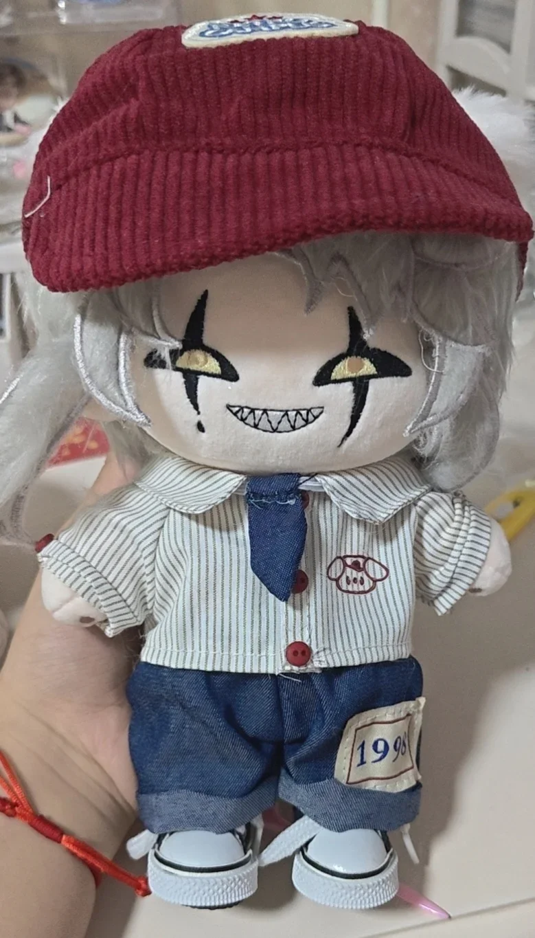 

Stuffed 20cm Freak Circus Pierrot Dress Up Cotton Plush Doll Toys COS for Fan Collection Kids Adults Birthday or Festival Gifts