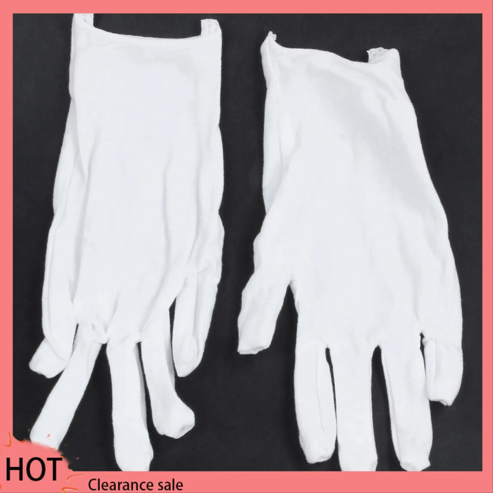 

A88Z 2X White Cotton Gloves Anti-Static Gloves Protective Gloves For Housework Workers
