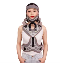 Comfortable Lightweight Head Neck Chest Orthosis After-Surgery Fixation Rehabilitation Brace Cervical Spine Injury Support Belt