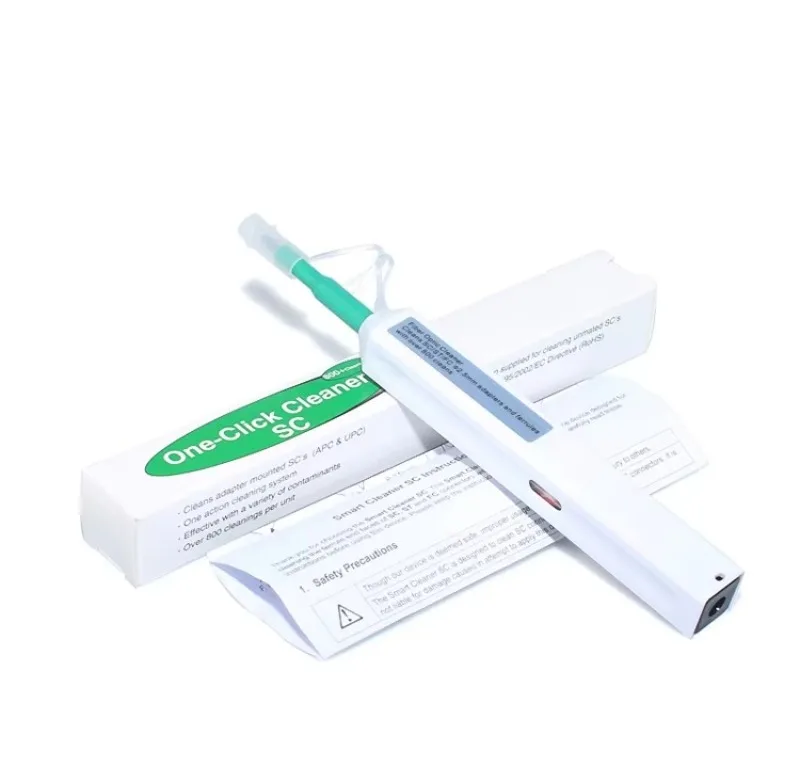 Pen style fiber optic cleaner for 2.5mm (S-C, F-C, S-T) fiber optic connectors/adapters
