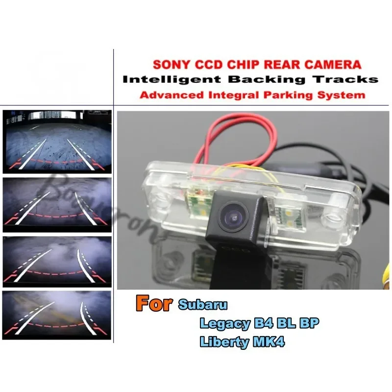 

For Subaru Legacy / Liberty Hatchback Smart Tracks Chip Camera / HD CCD Intelligent Dynamic Parking Car Rear View Camera