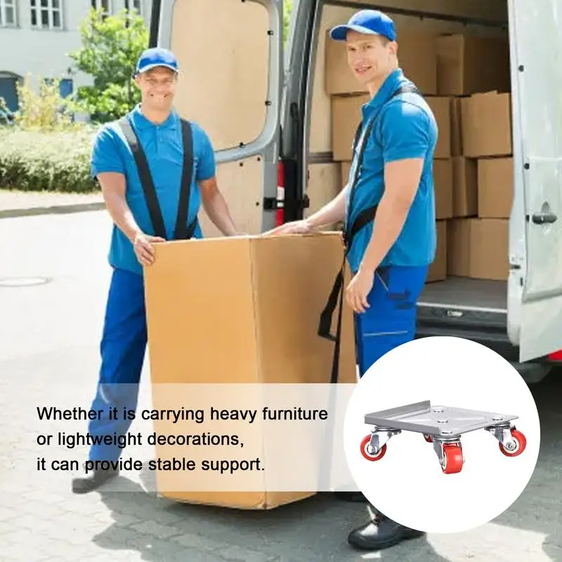 Furniture Moving Wheels 5 Wheel Heavy Duty Furniture Mover With Brake Furniture Transport Rollers Set 4 Pcs With 1 Load Lifter