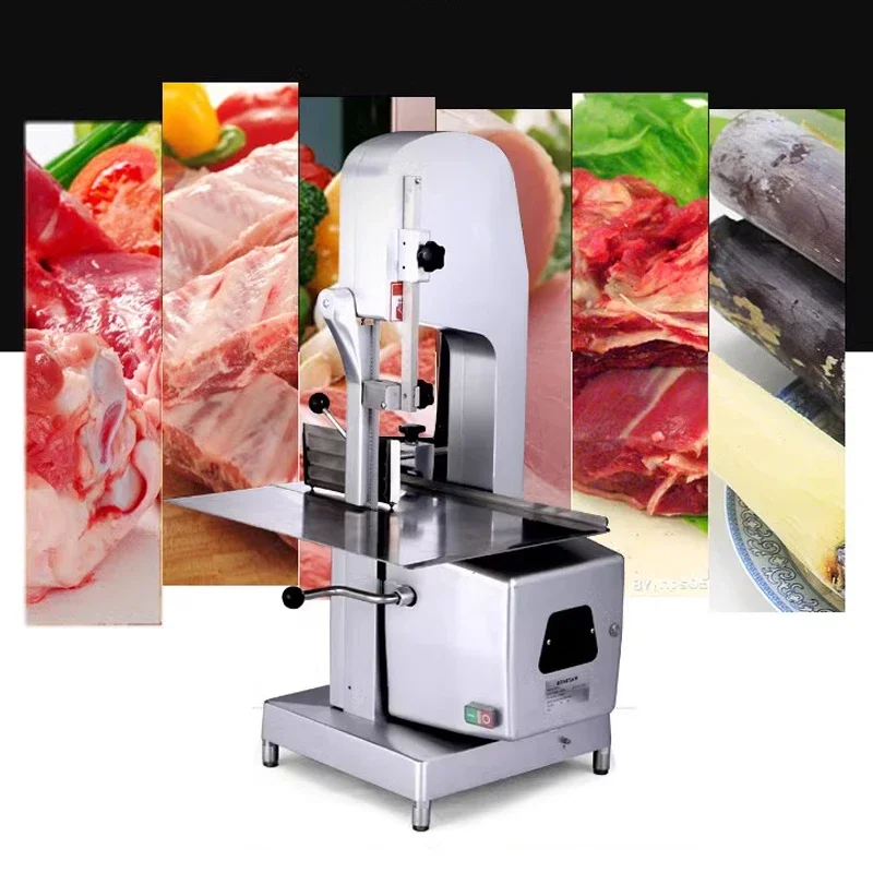 Bone Sawing Machine J210 Commercial/Home Cutting Frozen Meat Fish Theme Beef and Lamb Chops Automatic Meat Cutting Machine