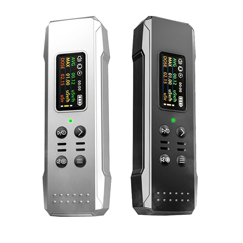 Nuclear Radiation  Geiger Counter X Γ Β Ray Personal Radiation Monitor Sound/Flash/Vibration Alarm-Black High Guality