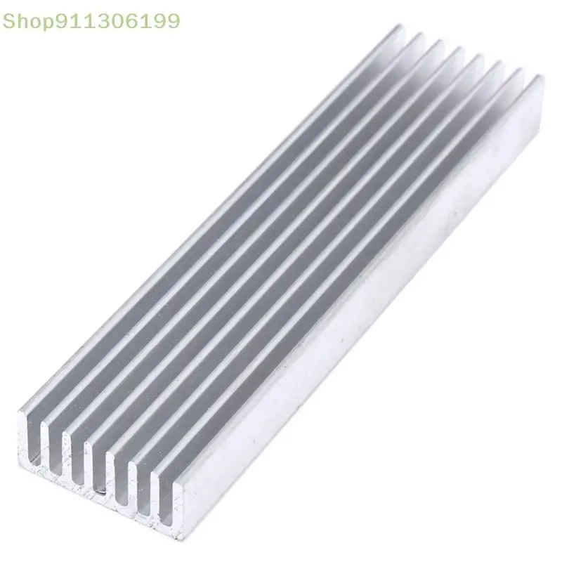 1Pc aluminiowy radiator 100*25*10mm radiator chłodzący dla wysokiej dioda LED dużej mocy światła akcesoria sprzętowe