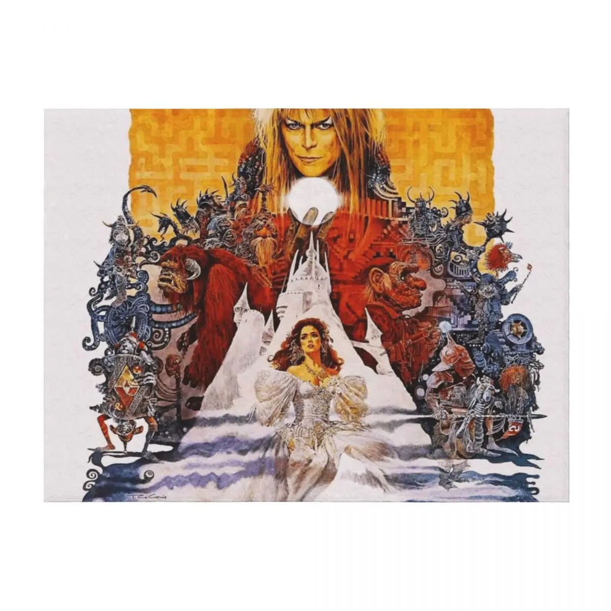 

Labyrinth 1980's Movie Throw Blanket Flannel Sofa Cute sofa bed Blankets