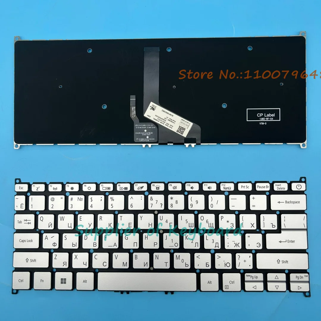 NEW Spanish/Russian Keyboard For ACER Swift 5 SF514-51T SF514-52T SF514-52TP SF514-53T SF514-55GT SF514-55T SF514-55TA Backlit