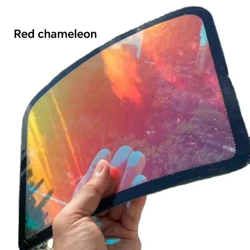 

VLT85% Red Chameleon Tint Factory Price 1.52*30m Car Window Film Windshield Solar Colored Sunset Film UV Proof Easy Shrinks Roll
