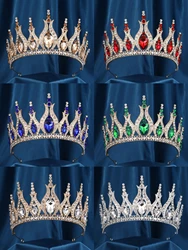 Luxury Zircon Crown Bride Headwear Crystal Women Tiaras Rhinestone Wedding Headpiece Birthday Headband Pageant Hair Jewelry