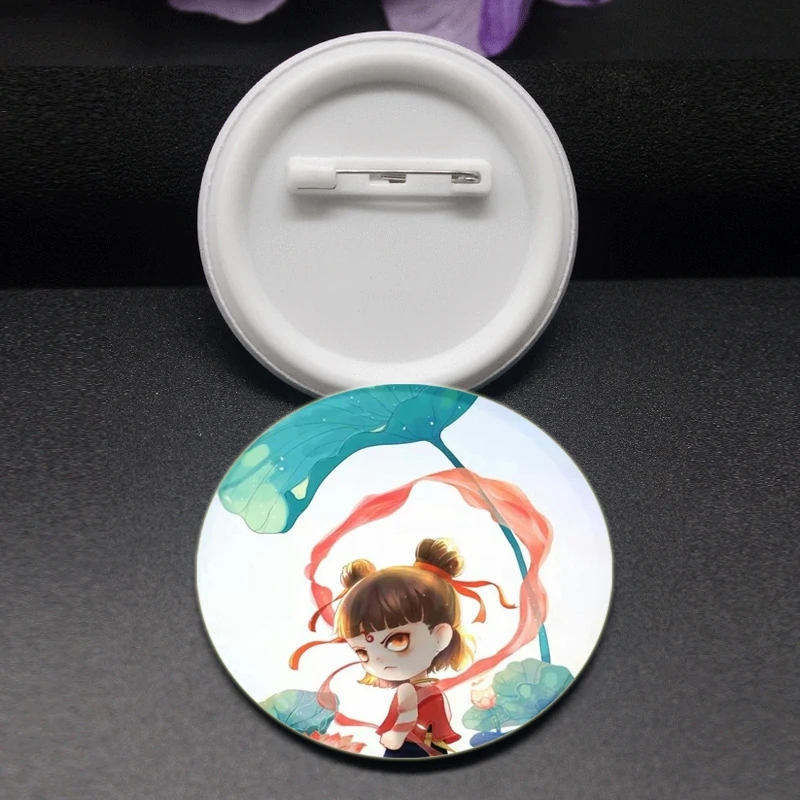 ตํานานจีนตัวเลข Nezha เข็มกลัดน่ารักการ์ตูน Badge สําหรับกระเป๋าเป้สะพายหลัง COLLAR Lapel Pins เครื่องประดับ Birth of The Demon เด็ก