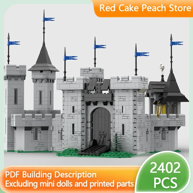 Medieval Street View Model MOC Building Bricks Ancient Castle Fortress Modular Technology Gift Holida Assemble Children Toy Suit