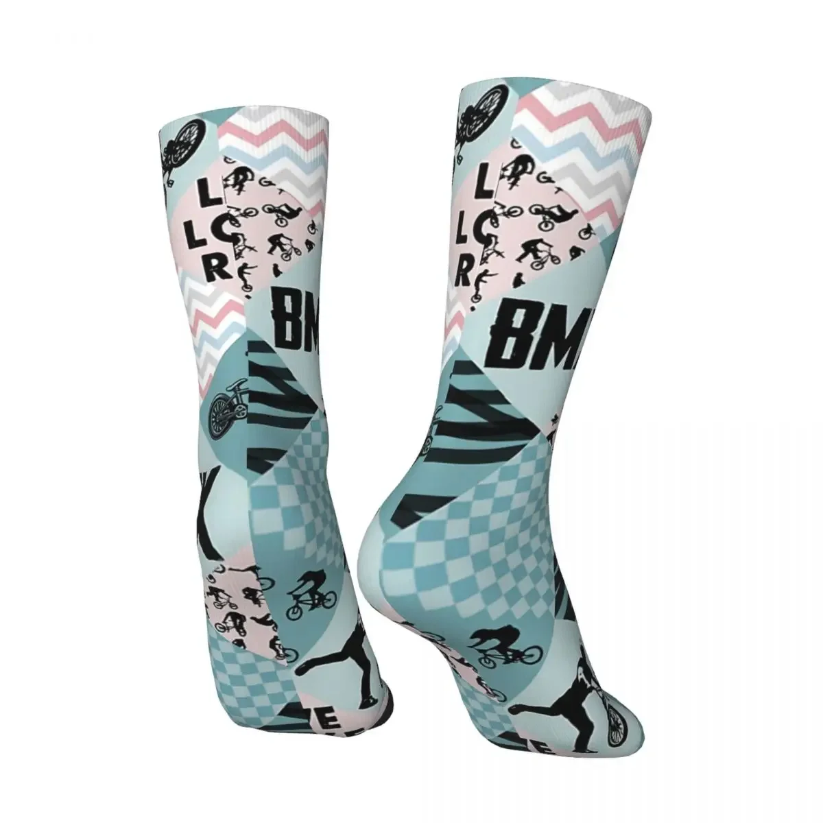 Chaussettes de sport vintage Happy Crew pour hommes et femmes, Hip Hop, BMX, Cross, Live, ELI, vélo, UHarajuku, nouveauté