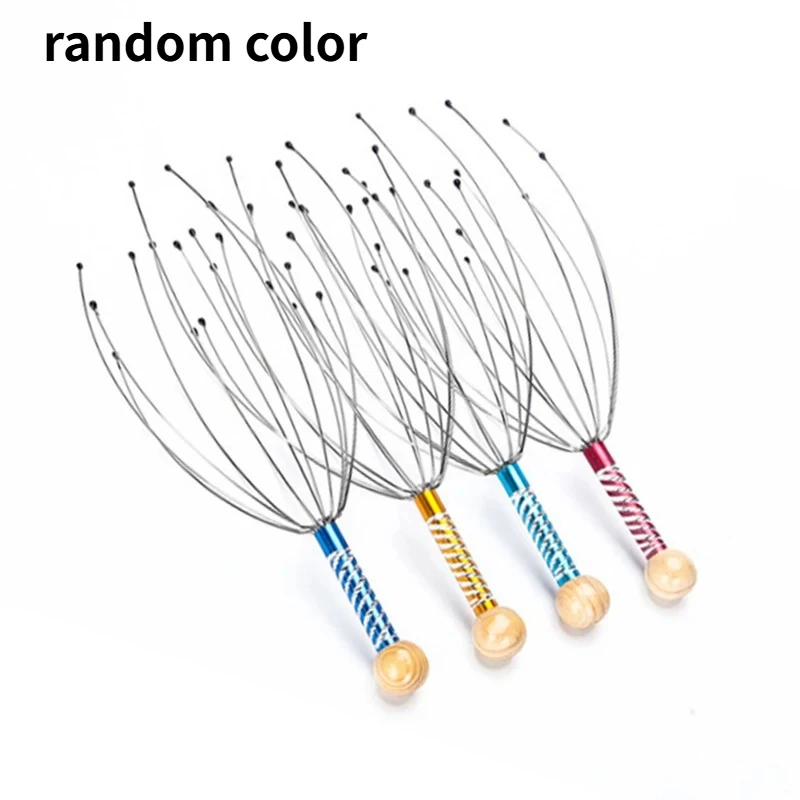 1pcs Random color head massager - Massages the scalp to relieve stress. Body massager - Rubs to relieve tension.