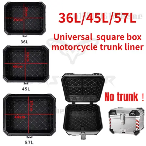 36L/45L/57L 스퀘어 박스 오토바이 트렁크 라이너 범용 전기 자동차 테일 박스 분리형 쿠션 내부 라이너 36L/45L/57L 스퀘어 박스 오토바이 트렁크 라이너 범용 전기 자동차 테일 박스 분리형 쿠션 내부 라이너