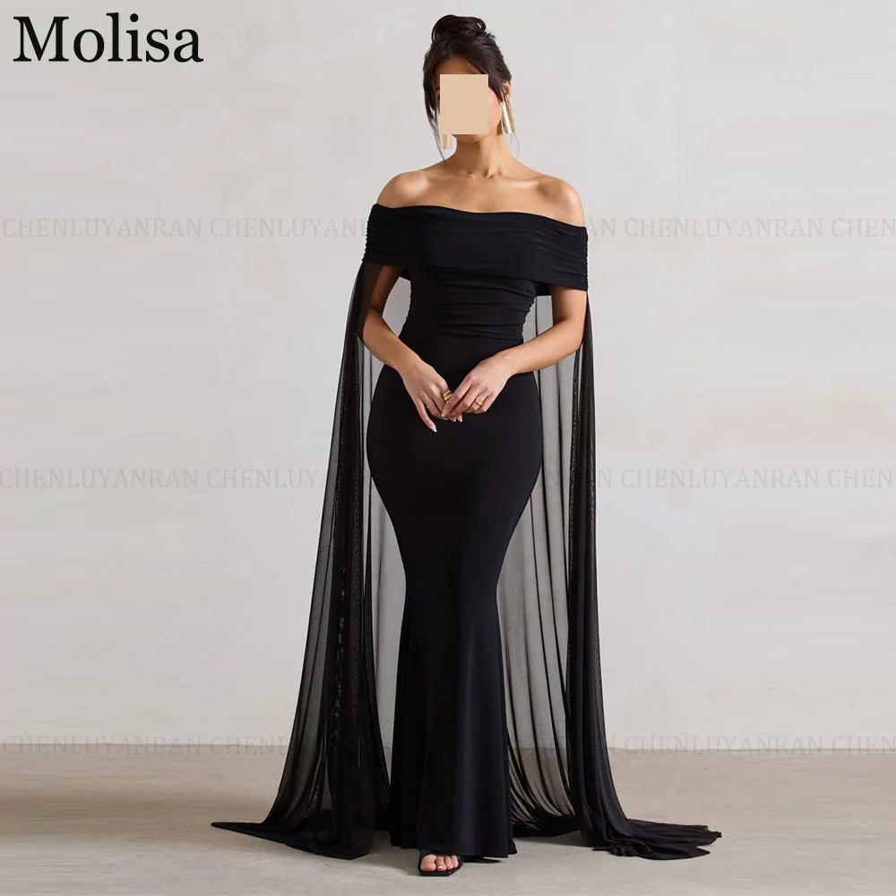 MOLISA Chiffon Sexy Evening Dresses 2024 Mermaid Off the Shoulder Party Prom Gowns Long Formal Occasion Dresses فساتين الحفلات