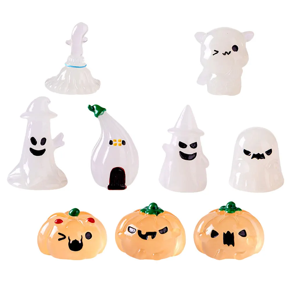 

Halloween Miniature Landscape Ornaments Luminous Desktop Decorations House Accessories