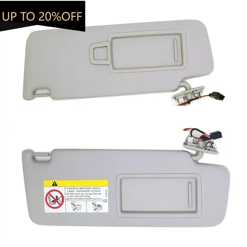 

Auto LHD Gray Inner Sunvisor Sun Visor Sun Shade with Mirror For Audi Q3 2019 2020 2021 2022 2023 2024