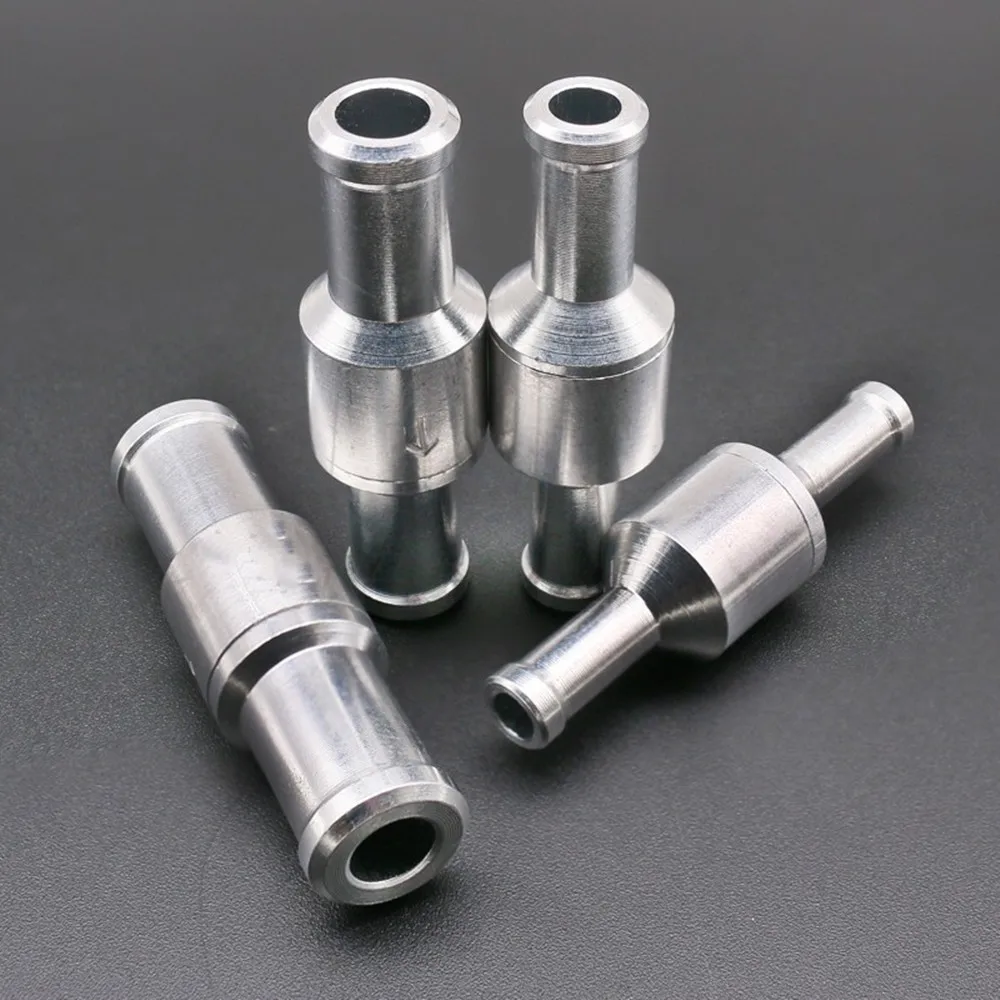 1pcs 6/8/10/12mm Aluminium Alloy One Way Fuel Non Return Check Valve Petrol Diesel for Car Automobile Helicopter Ship Motorcycle