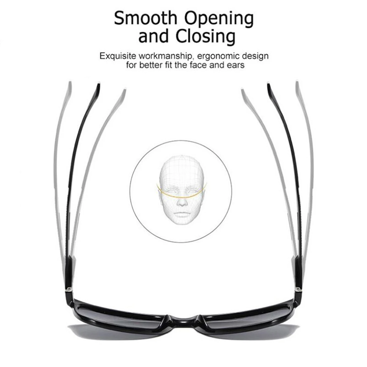 Neue Mode Sonnenbrillen Trend Große Rahmen Sonnenbrille Frauen Farbverlauf Straße Foto Gläser – Detail 7
