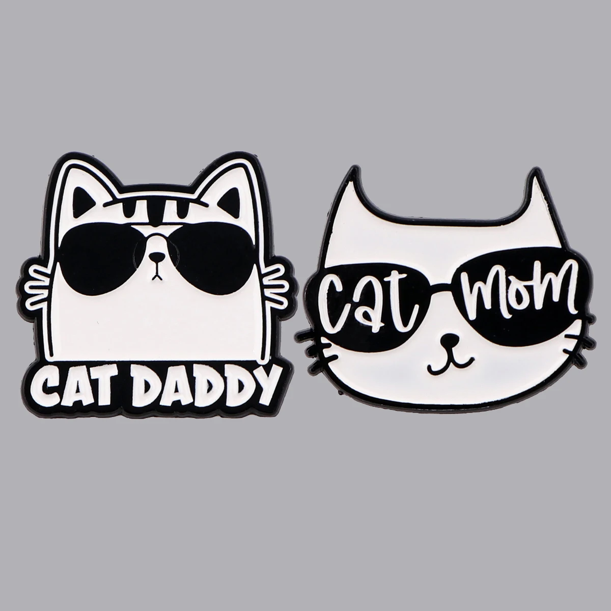 Cool Cat Enamel Pin Funny Quotes Brooch Pines Lapel Pins Badge on Backpack Clothing Accessories Fashion Jewelry Dad Mom Gift