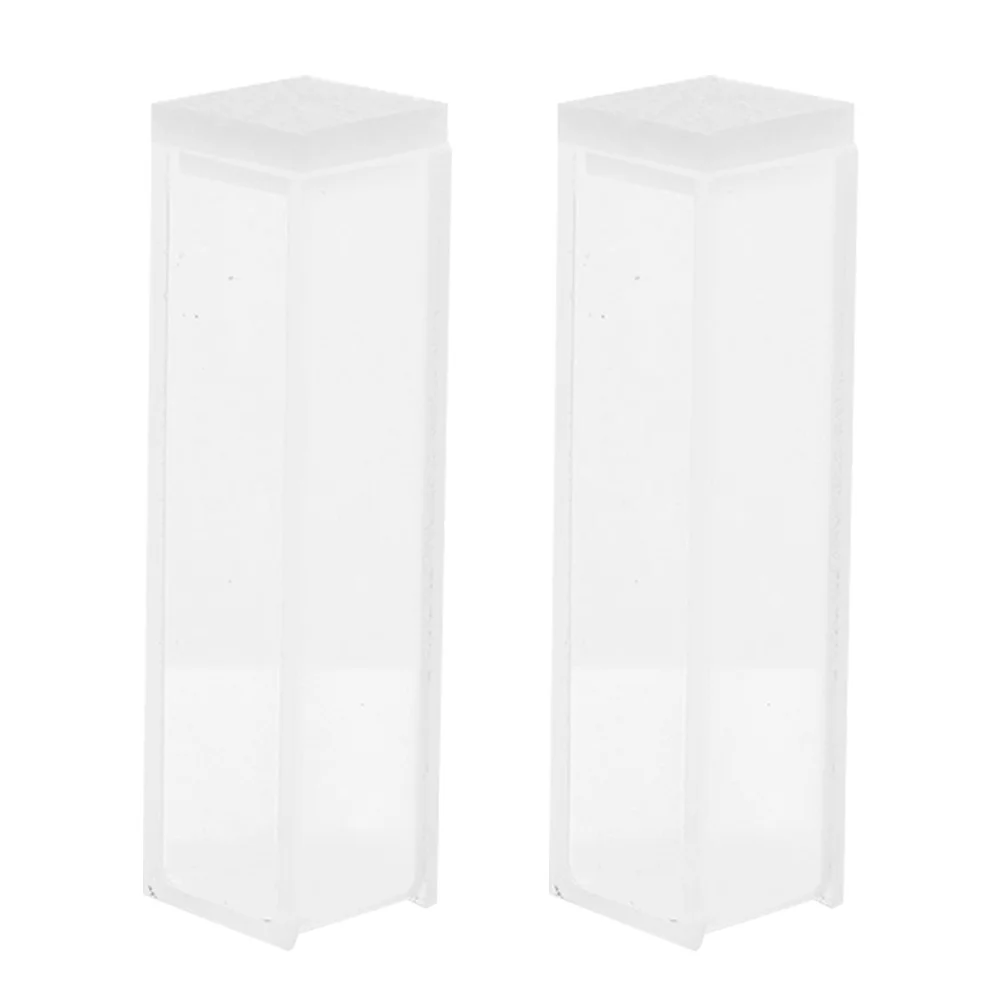 

2 Pcs Quartz Cuvette Laboratory Cuvettes Accurate Plastic Spectrophotometer Cell