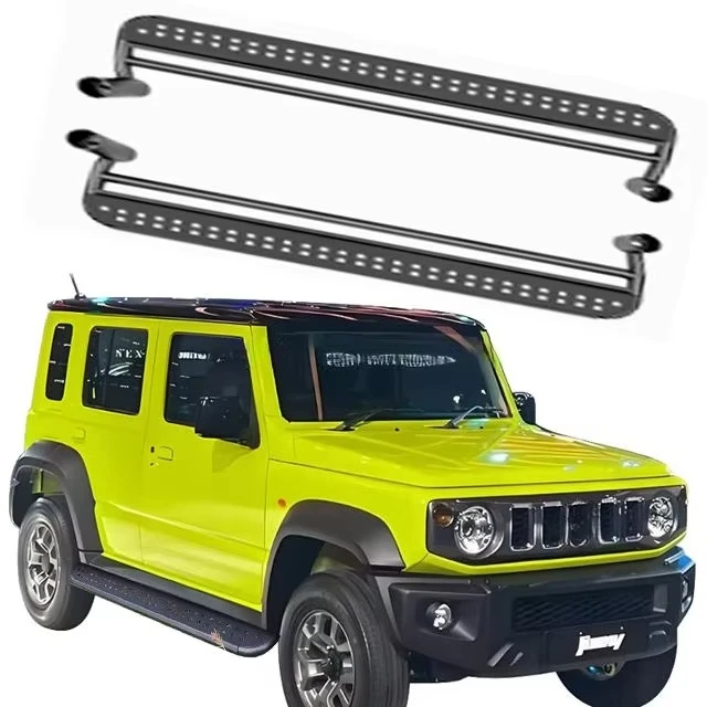 

Factory Wholesale Side Steps Black Running Board Steel Foot Step For Suzuki Jimny Accessories JB64 JB74
