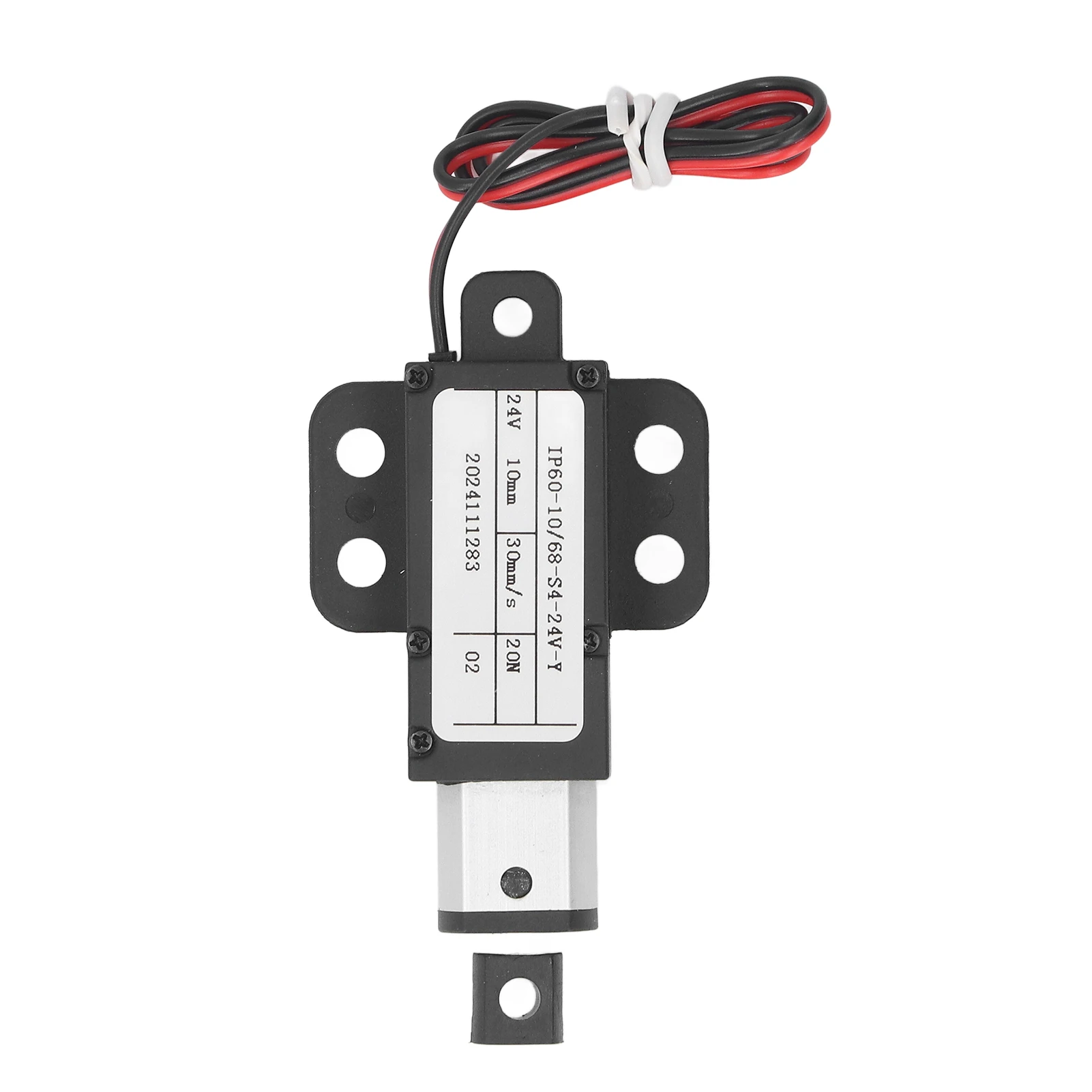 Mini Electric Linear Actuator Linear Actuator 30mm/s 10mm Stroke Short Circuit Safety 24V 20N for Industrial Equipment Machine