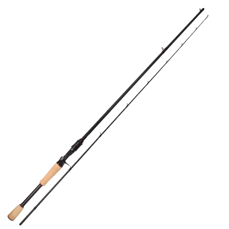 

RUKE Fishing Rod 2 Section Length 2.03m Casting Rod Fuji A Guide Rings Carbon Fiber Wheel Seats Soft Weigth 29g Soft Wood Handle