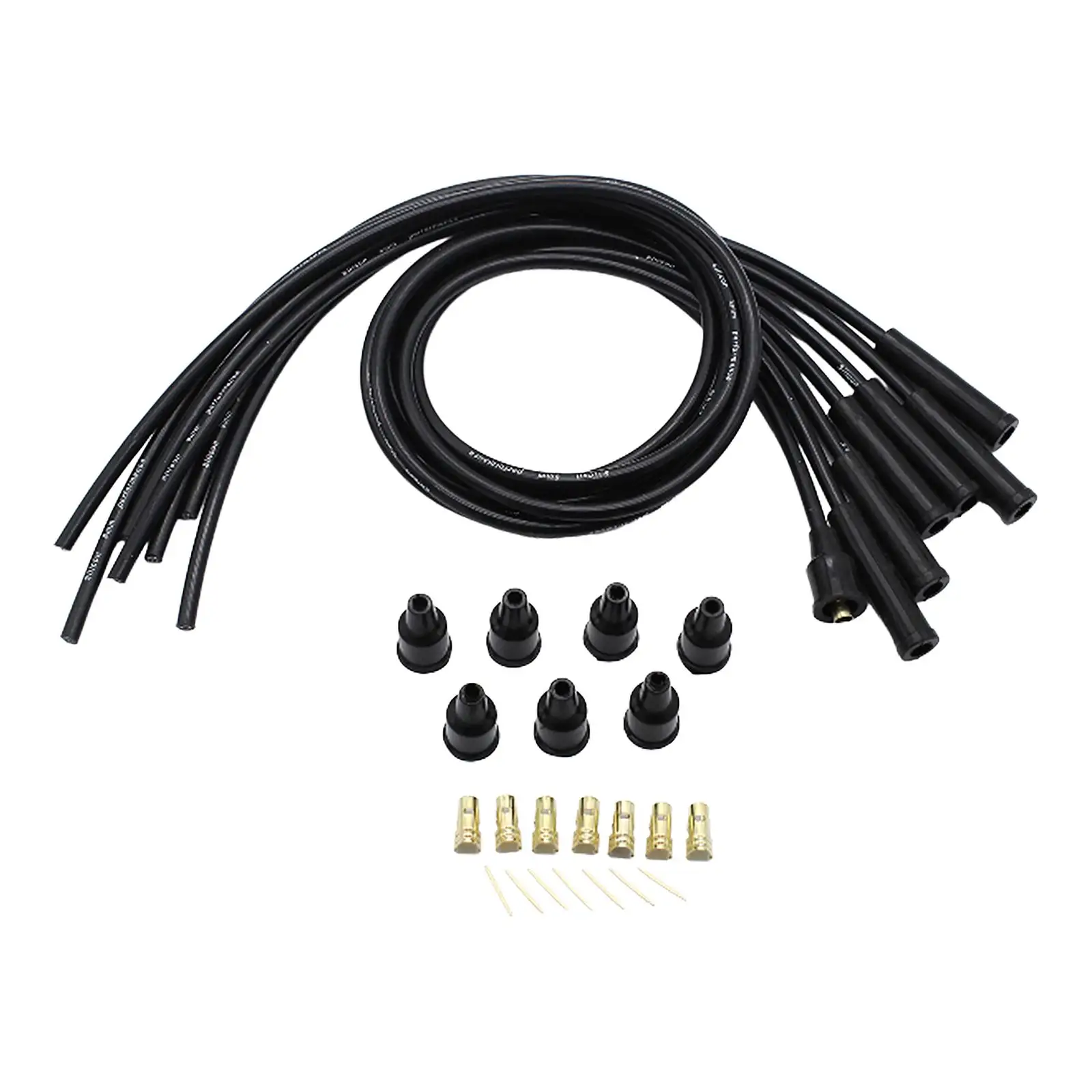 8mm Silicone HT Wires Professional Replaces Repair Parts Easy to Use Assembly Spark Plug Cables for 6 Cylinder Classic Cars