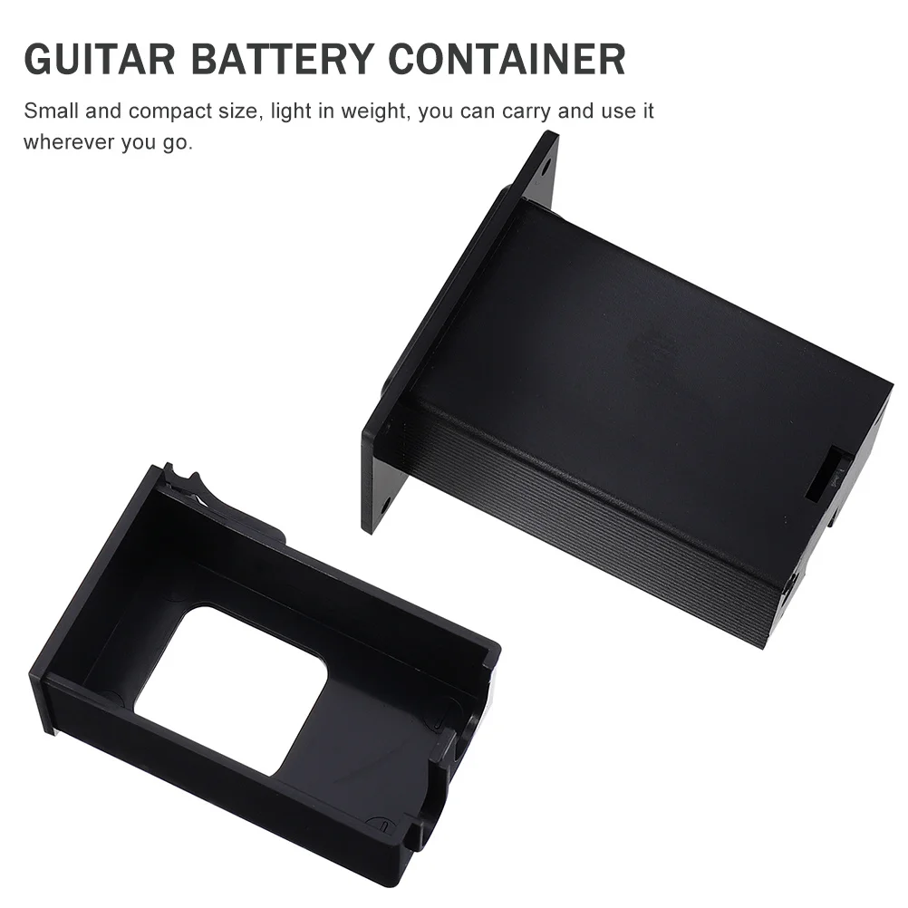 

2Pcs Guitar Pickup Box Durable Bass Holder Active Pickup Container Portable Compact for Indoor Ktv Home