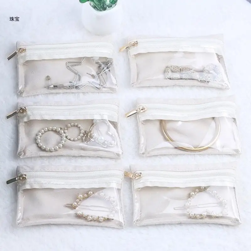 

X5QE Stylish Jewelry Storage Bag Efficient Accessory for Neckalce Bracelets