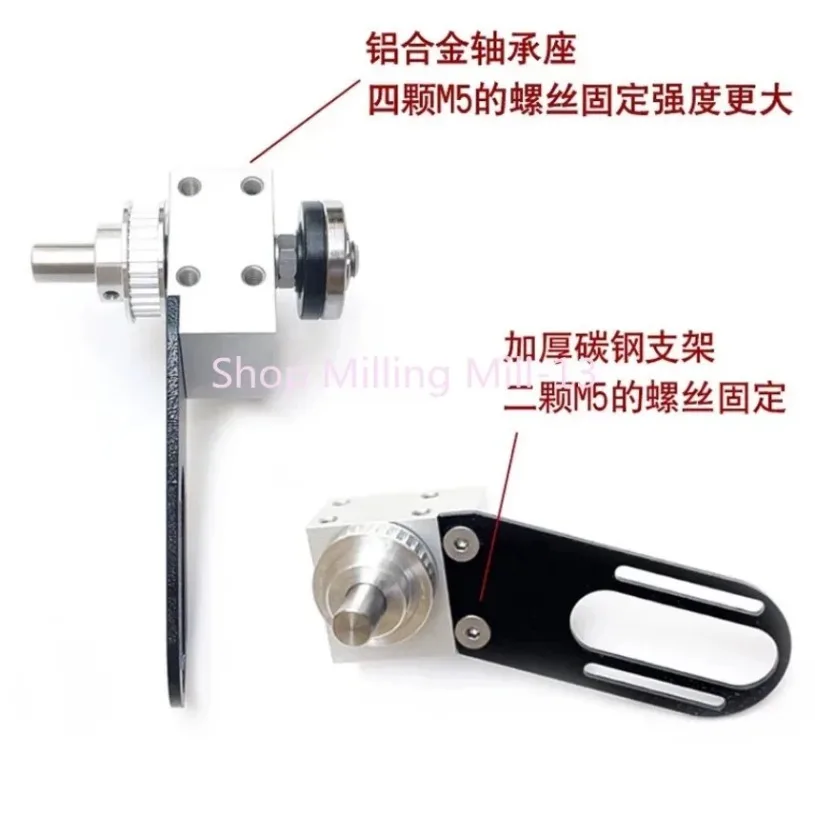 Mini Table Saw Spindle DIY Woodworking Cutting Polishing Spindle Saw Bearing Seat Shaft and Ball Bearing Spindle Motor