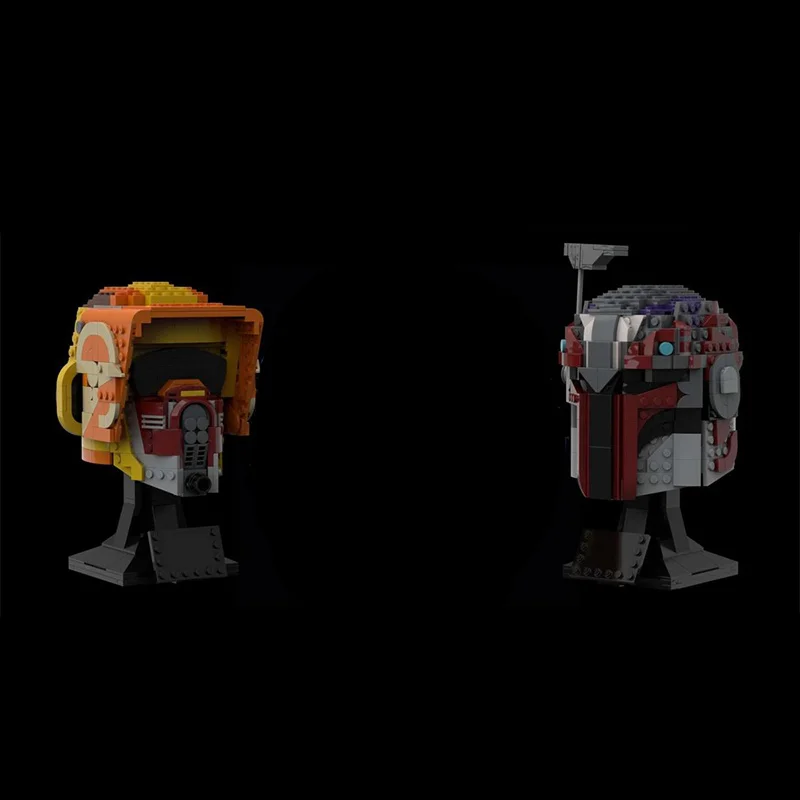 1241 pièces Casque de Chevalier à Construire MOC Personnalisable Blocs de Construction Modulaires Design Créatif Populaire Jouet DIY Cadeau de Noël