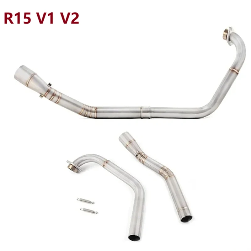 Système d'échappement complet pour moto, tuyau à enfiler, pour Yamaha YZF-R15 R125 MT125 MT-15 MT 15 125 V1 V2 V3 R125 2008 – 2017