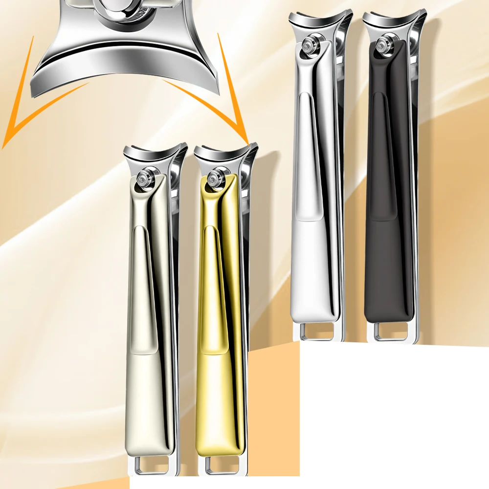 

Nail Clippers Stainless Steel Anti Splash Fingernail Cutter Manicure Tools Bionics Design Nail Trimmer Pedicure Scissor