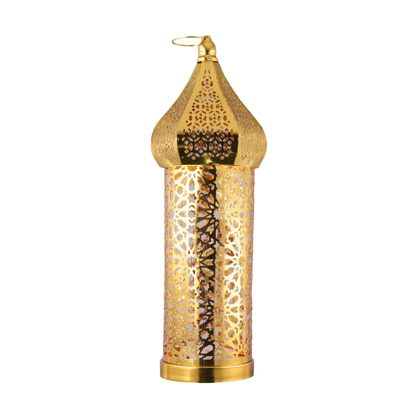 Home Décor Iron Ornaments Moroccan Ron Lanter Table Decoration Widely Used Golden Hollow Home Decoration Brand New